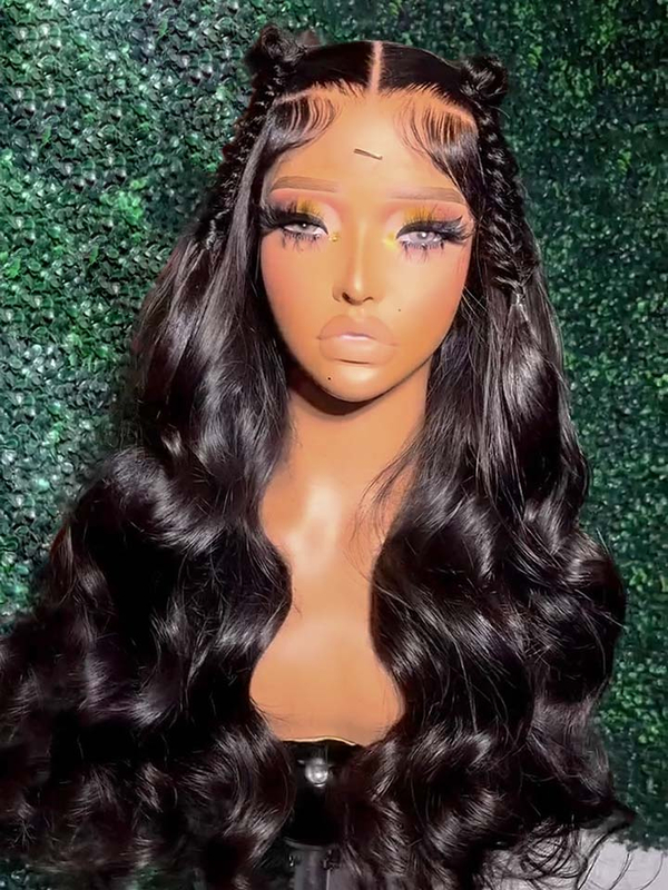 Keswigs virgin human hair HD Full Lace wigs 200 density loose wave wigs