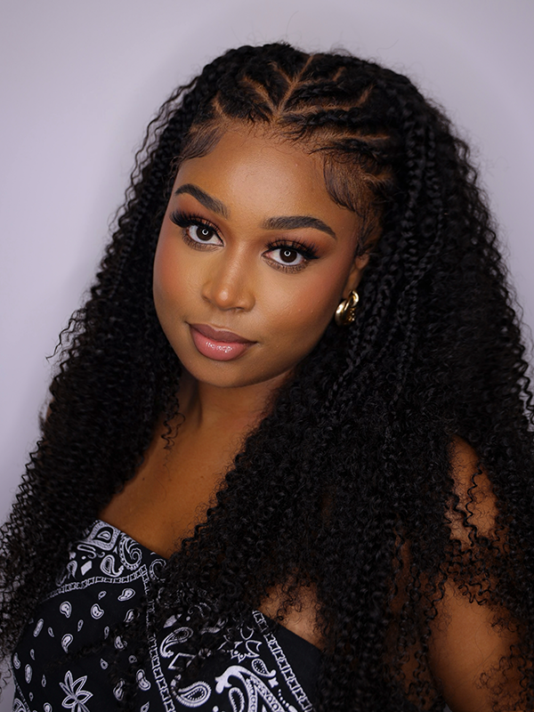 Keswigs 30 inch 13x6  human hair HD Lace front wigs 180 density curly wave lace frontal wigs