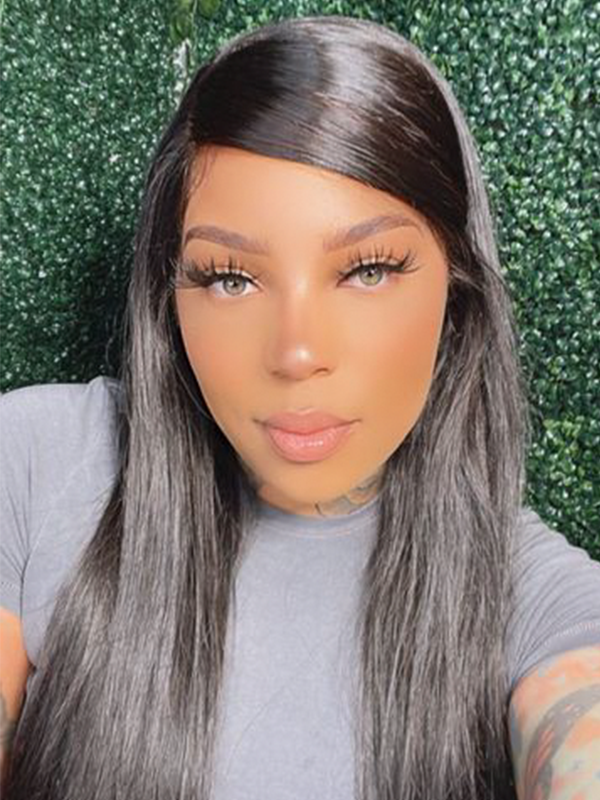 Keswigs 26 inch 13x6 human hair HD Lace front wigs 200 density straight lace frontal wigs