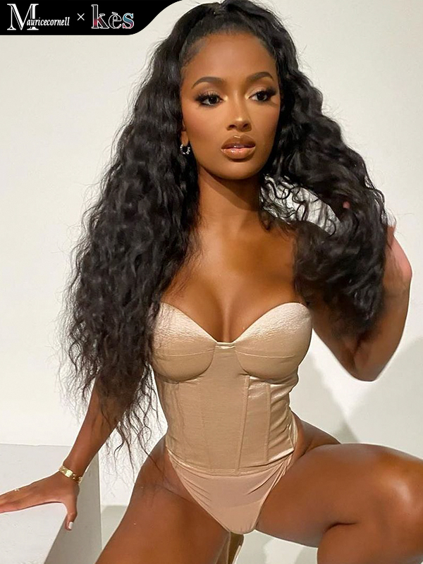 Kes x mauricecornell 22 inch 13x6 HD Lace front wigs virgin human hair 200 density lace frontal loose wave wigs natural color