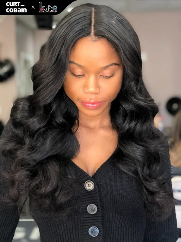 Kes x curt_cobain 22 inch 13x6 HD Lace front wigs virgin human hair 200 density lace frontal loose wave wigs natural color