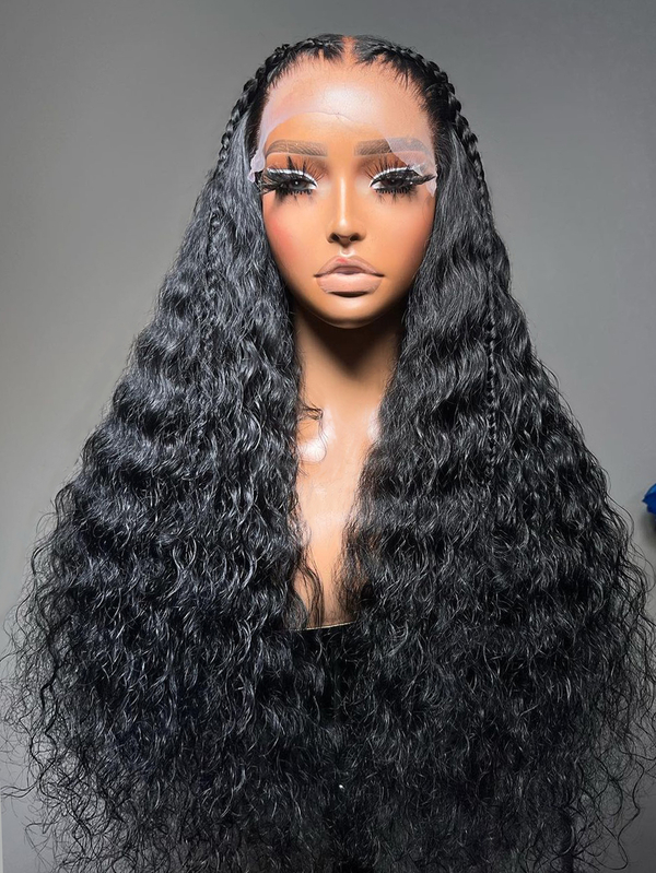 Keswigs 13x6 HD Lace front wigs virgin human hair 200 density lace frontal deep wave wigs